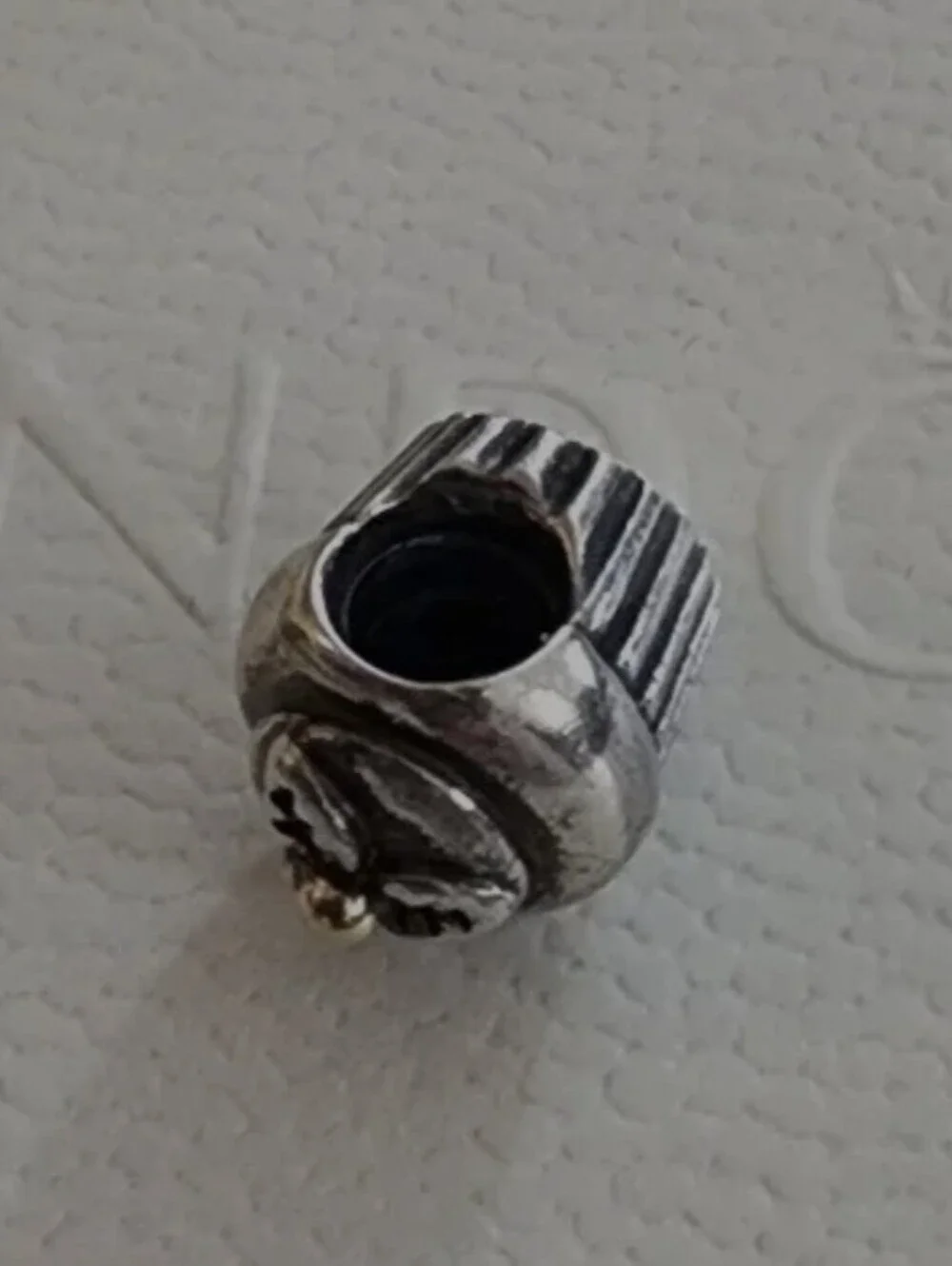 Authentic Pandora Two-Tone Cupcake Charm
